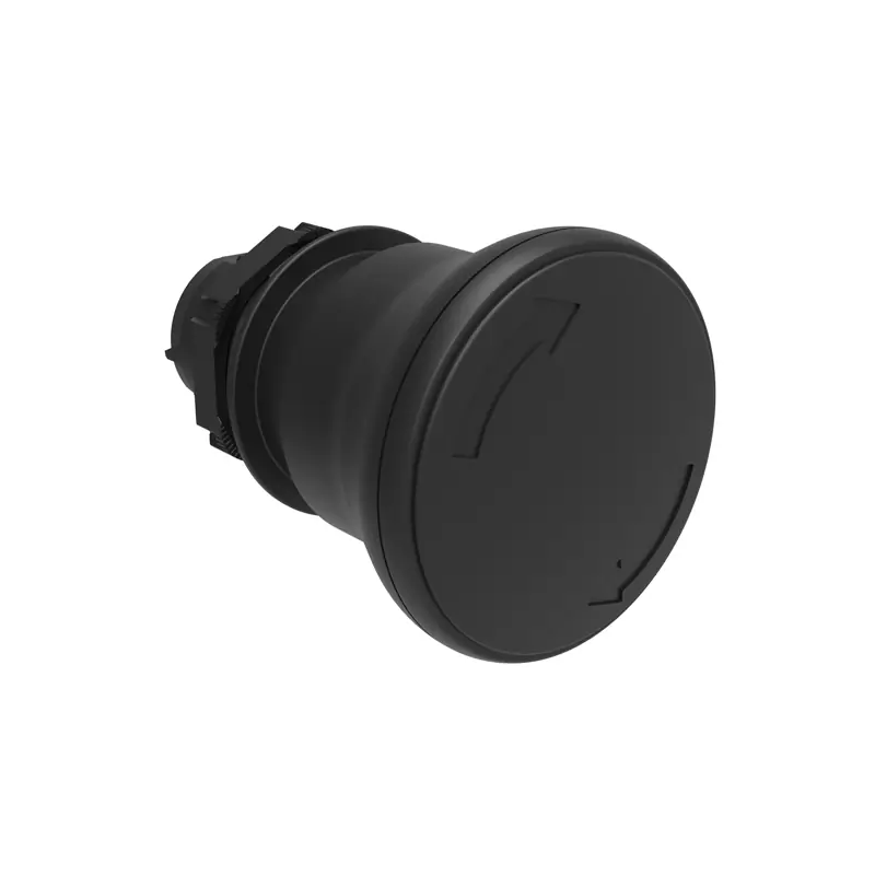 PULSANTE FUNGO 40MM NERO SG.ROTAZIONE - LOVATO LPCB6342