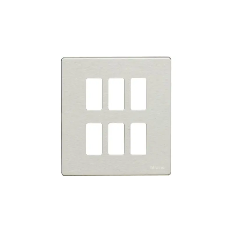 magic - placca 3+3P oxidal - BTicino 506/6/X