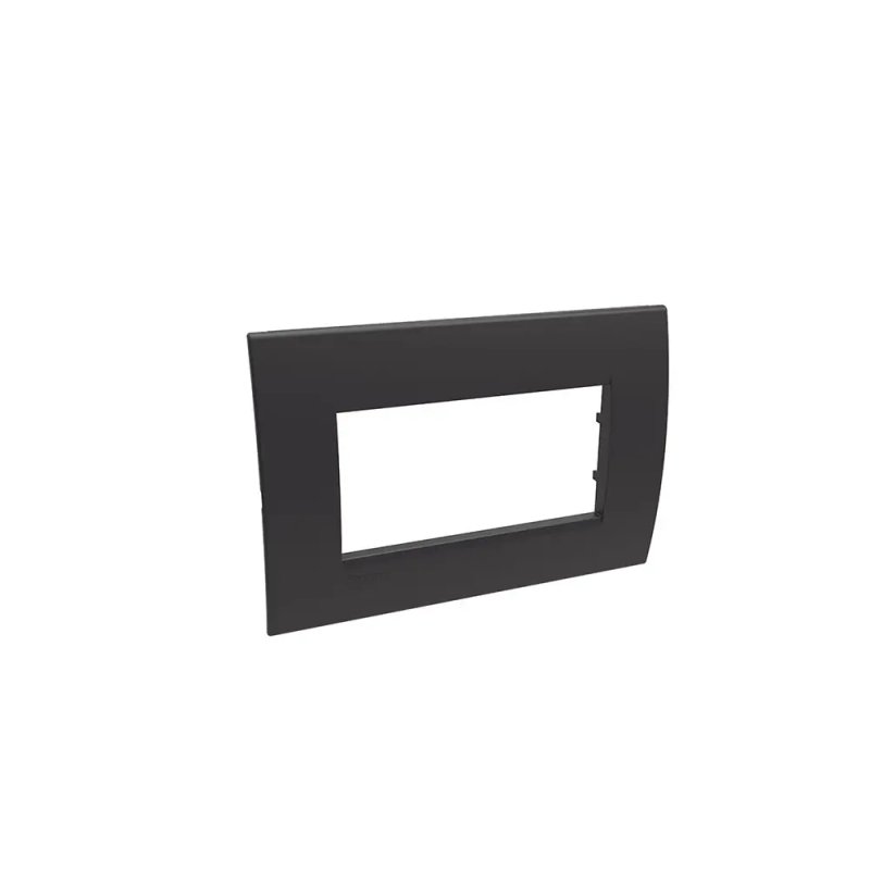 interlink - placca 4mod LL ner colonne curv - BTicino 120057NR