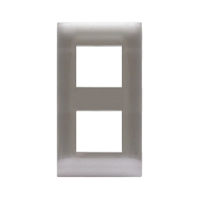 PLACCA YOUNG 2+2 GRIGIO METAL. - AVE 44PJ34GM