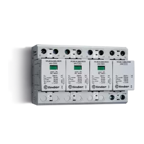 SPD CLASSE1+2 TRIFASE 4P 255VAC 3+1 7kA - FINDER 7P048255S007