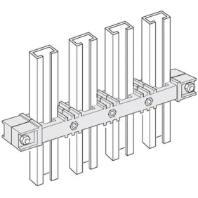 mas HDX - portasbarre intermedio 1 sb/fase - BTicino 91881/1