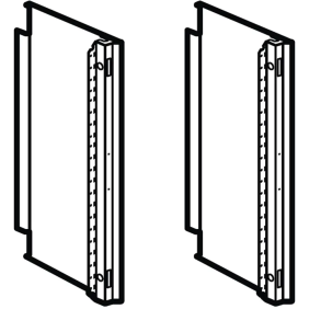 mas LDX 800 - fianco parziale h=600 - BTicino 93030FPZ