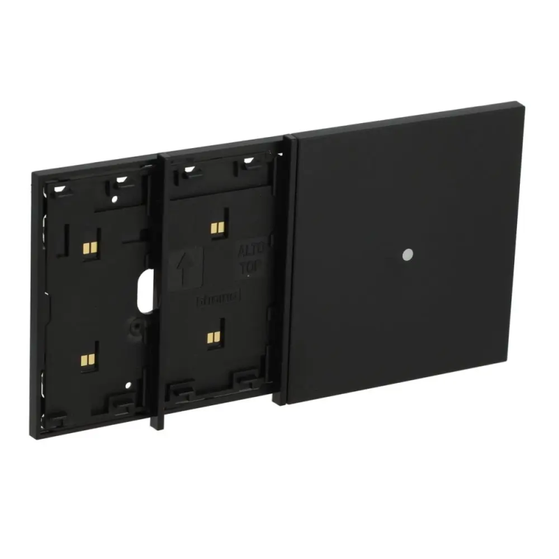 L.NOW - frame 4M nero mostr lettore trans - BTicino KG8104M24