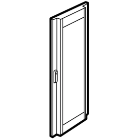 mas LDX - porta bombata vetro 850x2000 - BTicino 93890VB/10