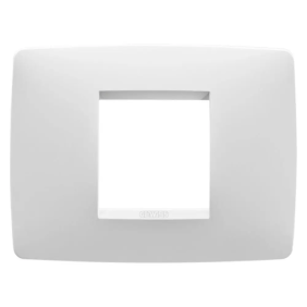 PLACCA ONE 2P BIANCO SATINATO - Gewiss GW16102VW