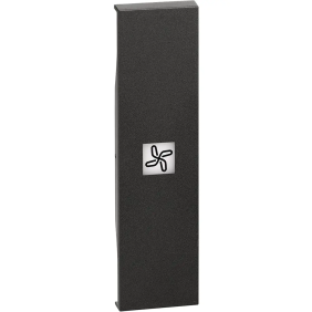 L.NOW - cover comando ventola 1 mod. nera - BTicino KG01RN