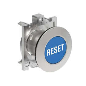 PULSANTE A FILO MET.RASATO RESET BLU - LOVATO LPFB1196