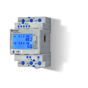 CONTATORE LCD TRIFASE MID DIR 80A 2xS0 - FINDER 7M3884000112