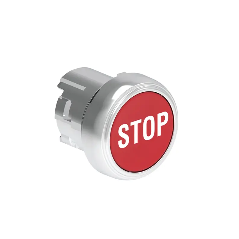 PULSANTE MET.RASATO STOP ROSSO - LOVATO LPSB1134