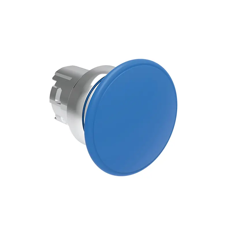 PULSANTE MET. FUNGO 40MM BLU IMPULSO - LOVATO LPSB6146