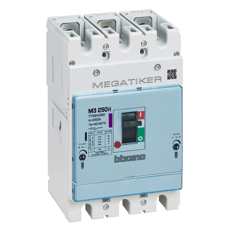 MEGATIKER M3 250 TM 3P 40A 70kA - BTicino T733H40