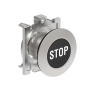 PULSANTE A FILO MET.RASATO STOP NERO - LOVATO LPFB1132
