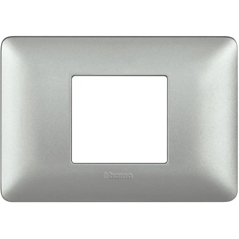 matix - placca 2p centrati silver - BTicino AM4819MSL