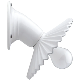 Spot parete E27+piatto smerl.         BI - Fanton Spa 84115