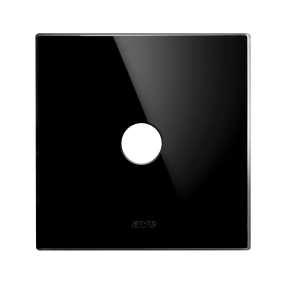 PLACCA 98x98 VETRO NERA 1COM.LEV. - AVE 44PVNQ21NAL