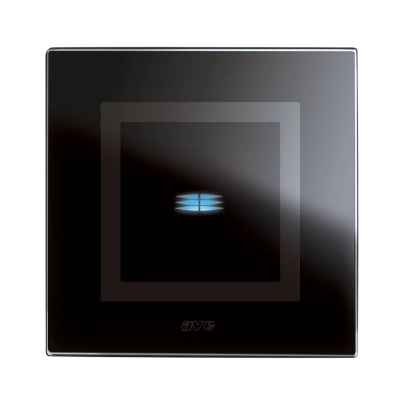 PLACCA 98x98 VETRO NERA TOUCH 1COM. - AVE 44PVTCQ21NAL