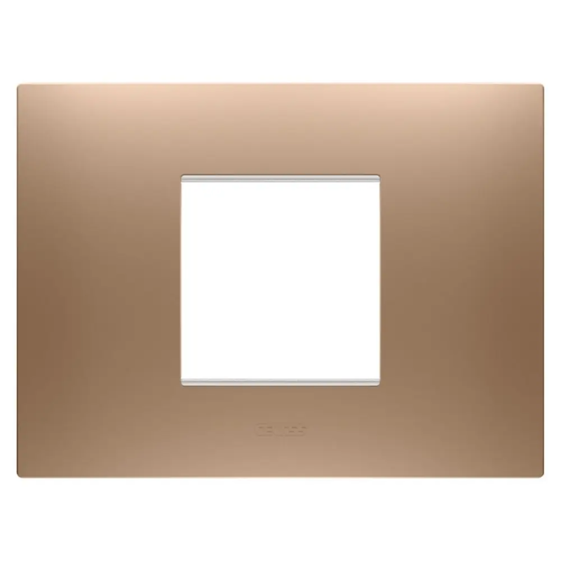 PLACCA EGO 2P RAME CHIARO - Gewiss GW16002CS