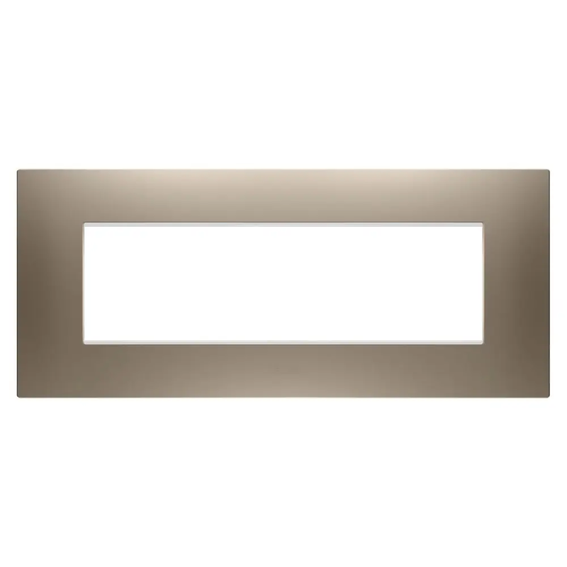PLACCA EGO 7P BRONZO CHIARO - Gewiss GW16007BR