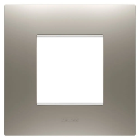 PLACCA EGO INT.2P ACCIAIO - Gewiss GW16022ST