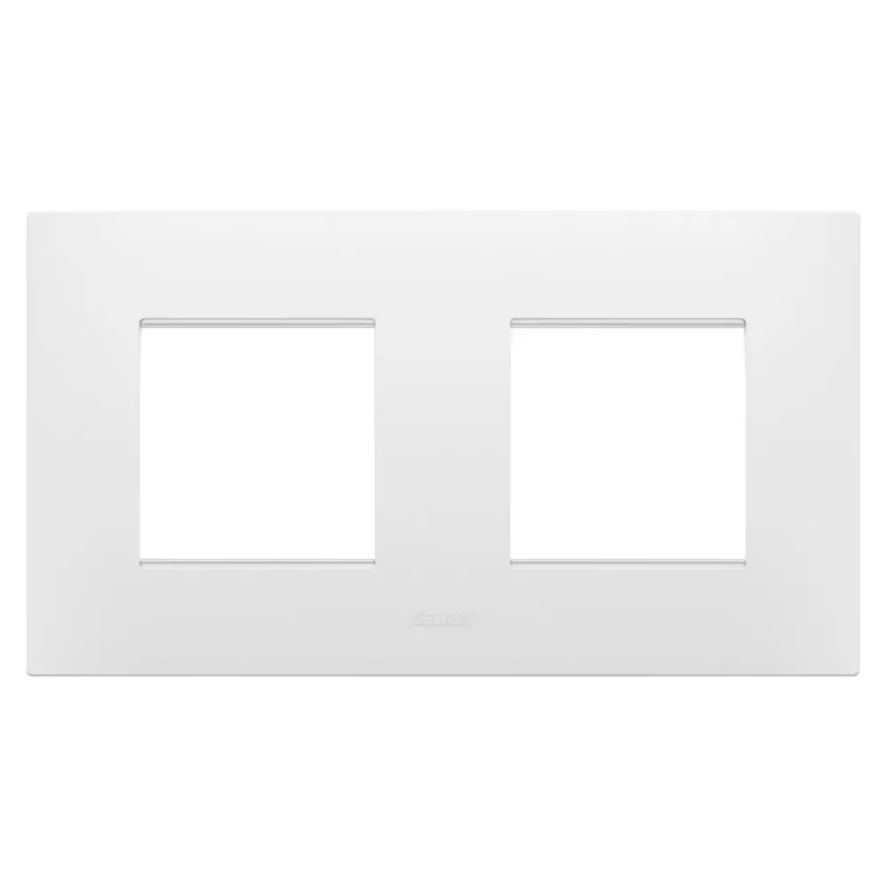 PLACCA EGO INT.2+2P O BIANCO SATINATO - Gewiss GW16023PW