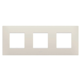 PLACCA EGO INT.2+2+2P O NATURAL BEIGE - Gewiss GW16026NB