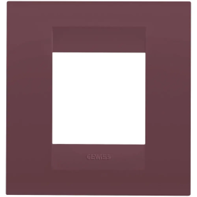 PLACCA GEO INT.2P TUSCAN RED - Gewiss GW16422VD