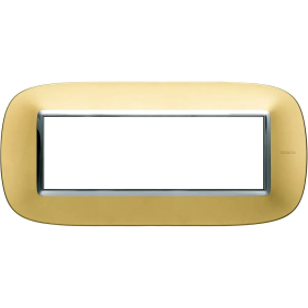 AXOLUTE - PLACCA 6P ORO SATINATO - BTicino HB4806OS