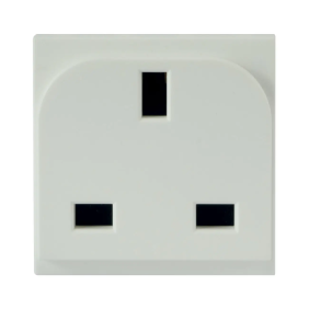 PRESA INGLESE BS1363 13A WHITEK 2M - AVE 446097TS