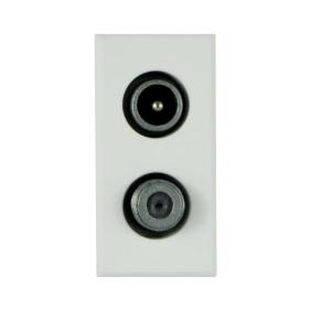 PRESA TV+SAT DEMISCELATA WHITEK 1M - AVE 446096DM