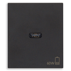 Alimentatore USB C 60W PD nero - Vimar 30298.60G