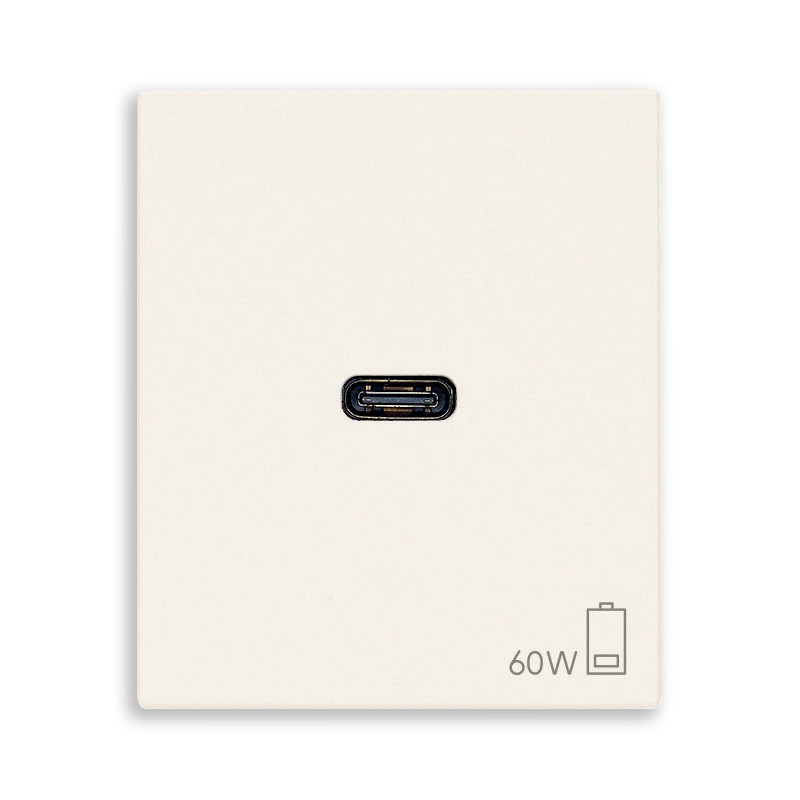 Alimentatore USB C 60W PD bianco - Vimar 30298.60B