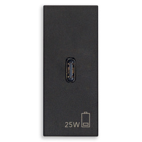 Alimentatore USB C PD 25W nero - Vimar 30292.C25G