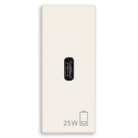 Alimentatore USB C PD 25W bianco - Vimar 30292.C25B