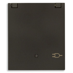 Presa SICURY 2P+T 16A DE + coper. nero - Vimar 30208.CG