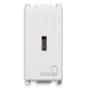 Alimentatore USB C PD 25W bianco - Vimar 14292.C.25