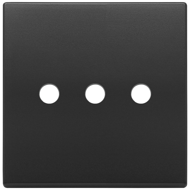 Placca 3Mx3 BS Tondo grigio antracite - Vimar 22685.RN.3.03