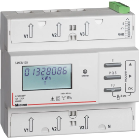 COMPTEUR 125A-MID-IMPULSIONS+RS485 - BTicino F41DM125