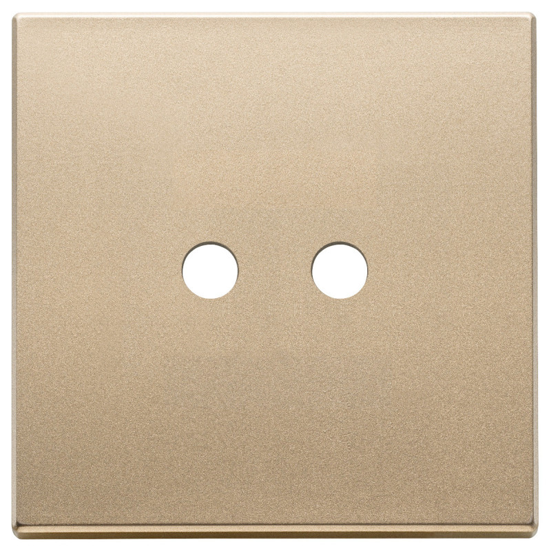 Placca 2Mx2 Tondo oro satinato - Vimar 22682.RN.2.88