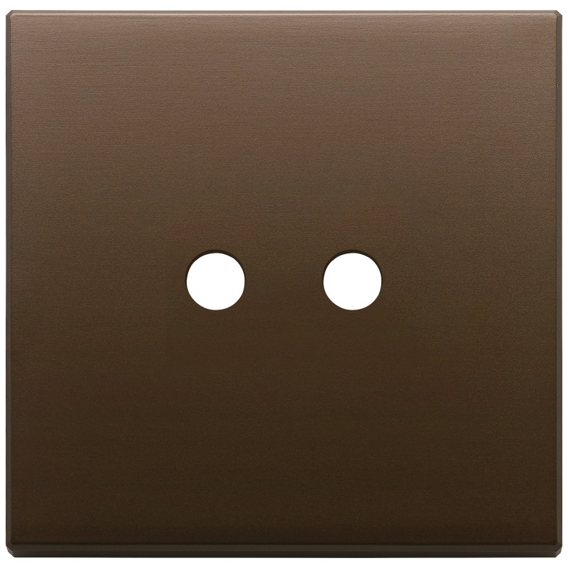 Placca 2Mx2 Tondo bronzo scuro spazz. - Vimar 22682.RN.2.12