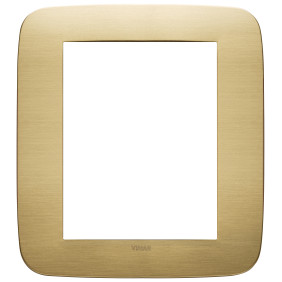 Placca Round 8M ottone spazzolato - Vimar 19698.12.01