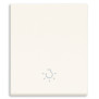 Tasto 2M allineato simbolo luce bianco - Vimar 31000.2LB