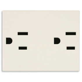 Due prese SICURY 2P+T 15A USA canapa - Vimar 30243.C