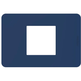 MatixGO - placca 2P cent. blue - BTicino JA4819TB