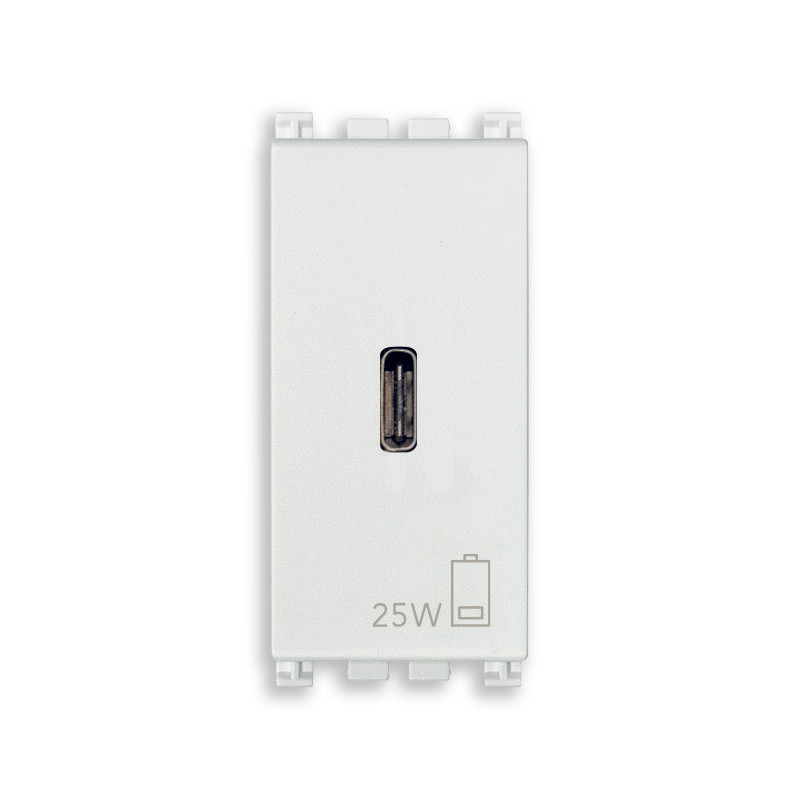 Alimentatore USB C PD 25W bianco - Vimar 19292.C.25.B