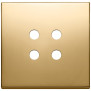Placca 2Mx4 Tondo oro - Vimar 22692.RN.82