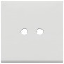Placca 2Mx2 Tondo bianco matt - Vimar 22682.RN.2.01