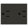 Due prese SICURY 2P+T 15A USA nero - Vimar 30243.G