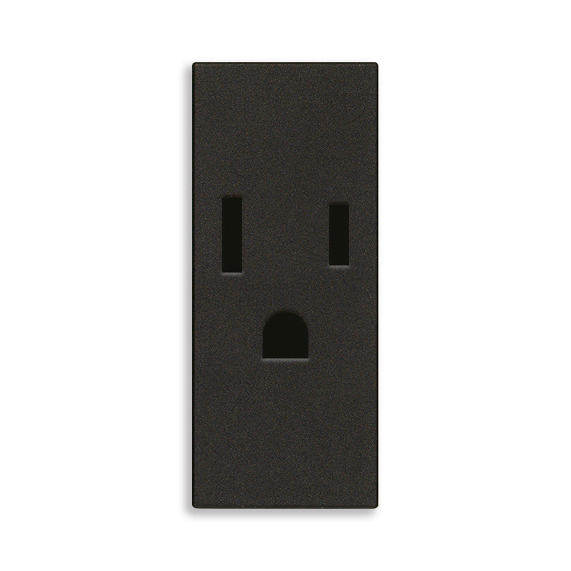 Presa SICURY 2P+T 15A USA nero - Vimar 30242.G