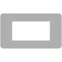 MatixGO - placca 4P grey - BTicino JA4804JG